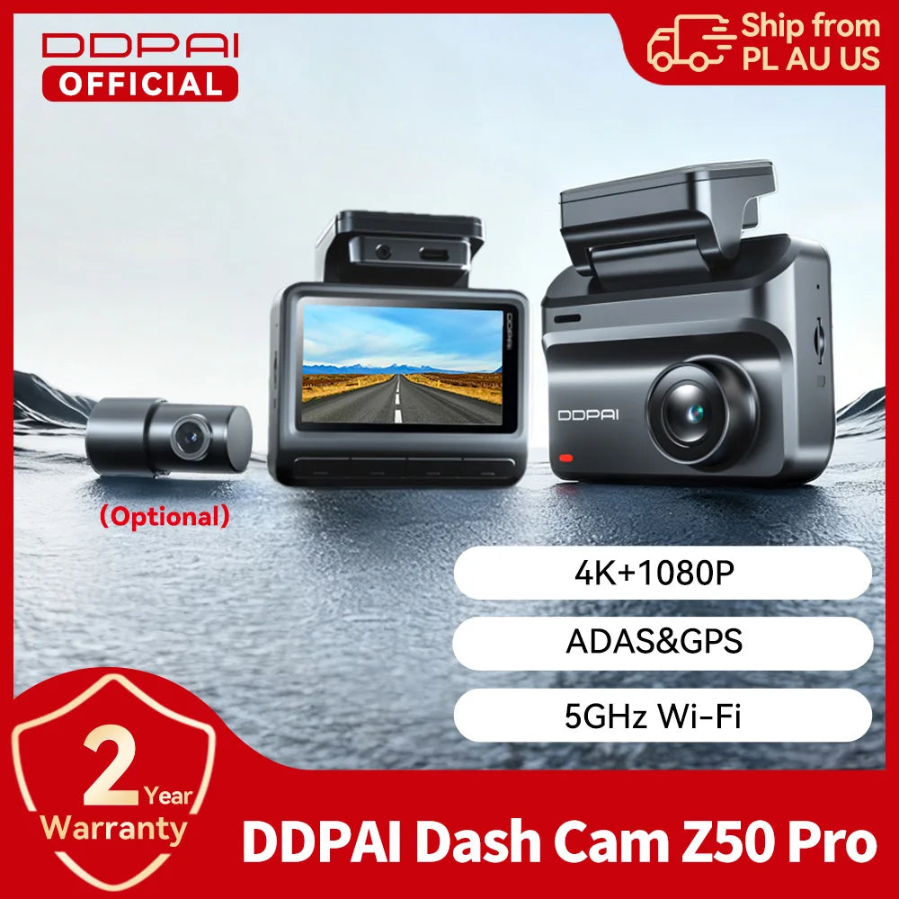 DDPAI Z50 Pro 4K Dash Cam Features Advanced GPS ADAS