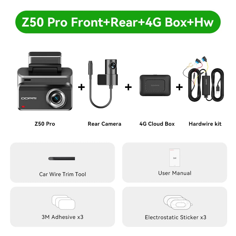 Ddpai Z50 Pro 4K Video Recorder With Adas Wifi Gps