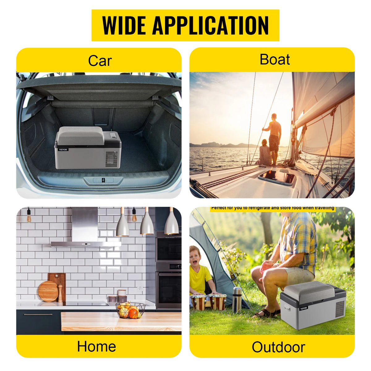 SucceBuy Portable Compressor Car Refrigerator Mini Fridge