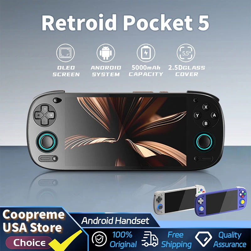 Retroid Pocket Handheld Game Console With Active Cooling System
