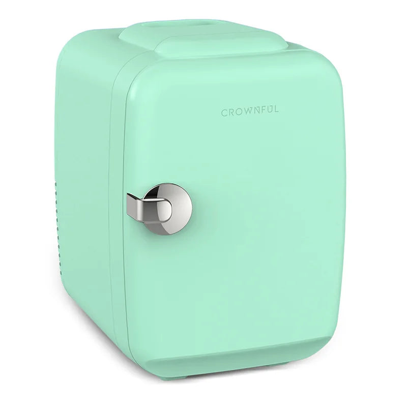 Crownful Heated Cooling Mini Refrigerator Perfect For Beauty And Skincare