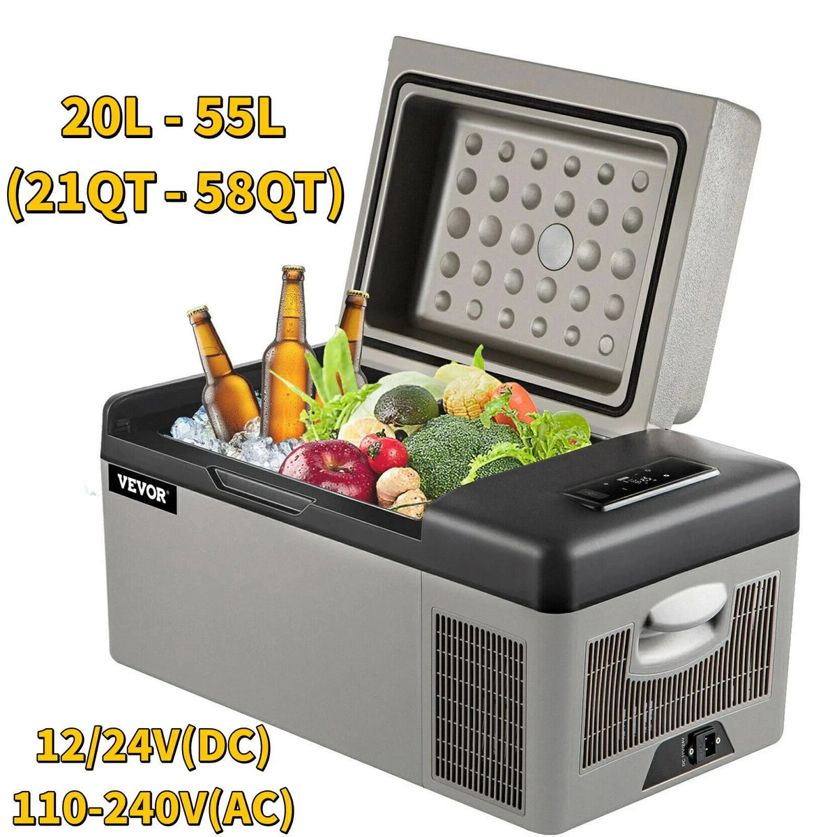 SucceBuy Portable Compressor Car Refrigerator Mini Fridge