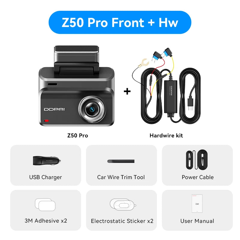 DDPAI Z50 Pro 4K Dash Cam Features Advanced GPS ADAS