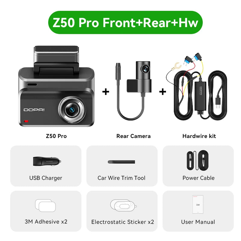 DDPAI Z50 Pro 4K Dash Cam Features Advanced GPS ADAS
