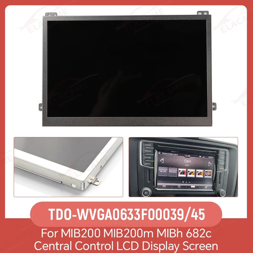 Elacame LCD Touch Screen Replacement For Volkswagen MIB Radio Display