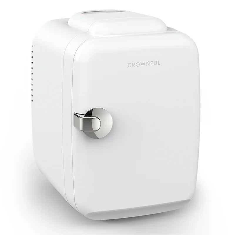 Crownful Heated Cooling Mini Refrigerator Perfect For Beauty And Skincare