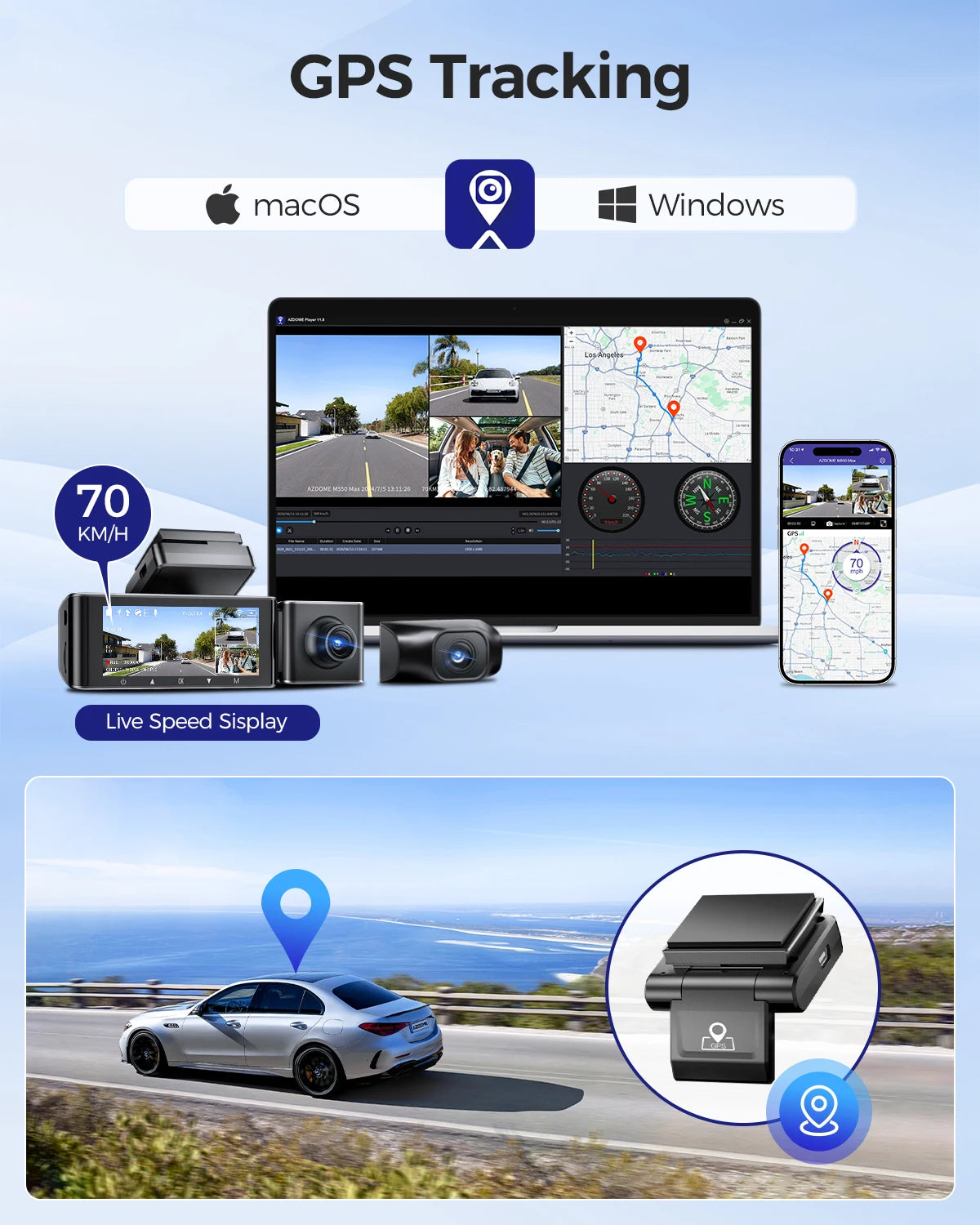 Azdome M550 Max 4K Dash Cam With Advanced Night Vision