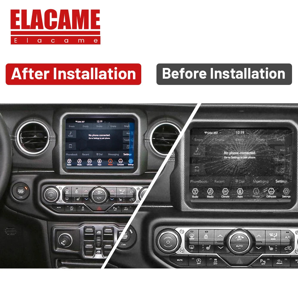 Elacame Lcd Touch Screen Monitor For Chrysler Jeep Compass