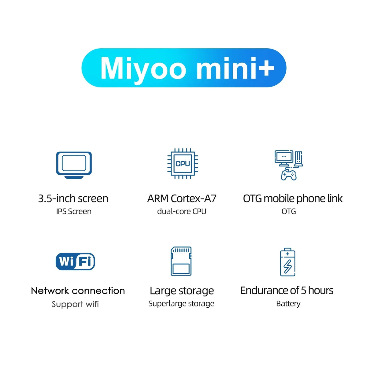 Miyoo Mini Plus Portable Retro Handheld Gaming Console