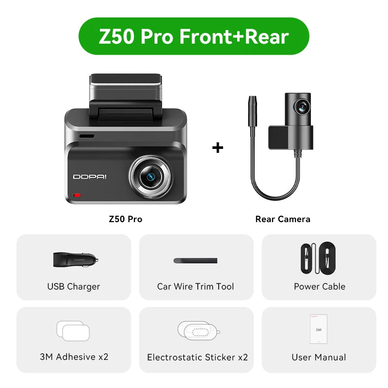 DDPAI Z50 Pro 4K Dash Cam Features Advanced GPS ADAS