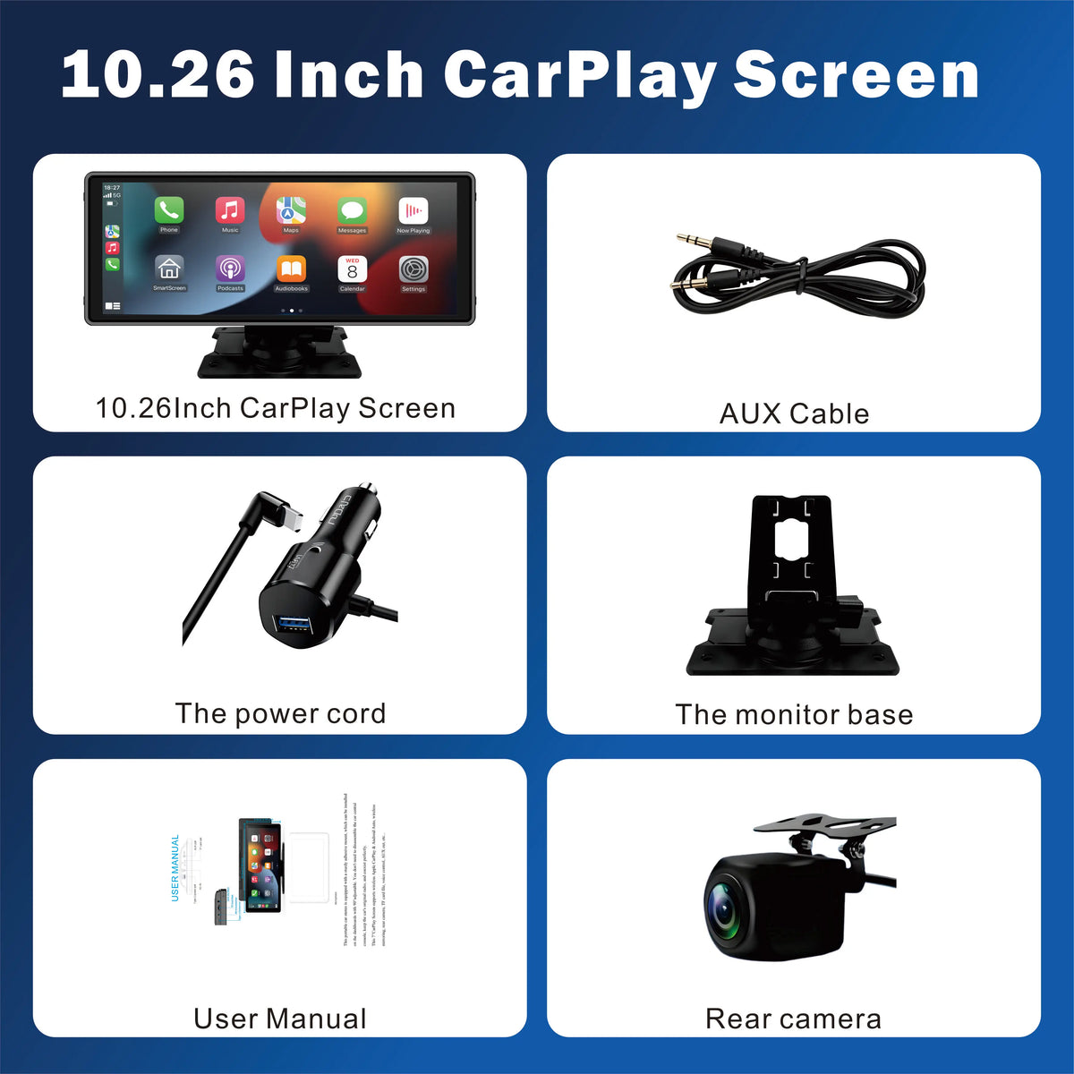 Pionray CarPlay Android Auto Wireless Touchscreen Radio Receiver Unit