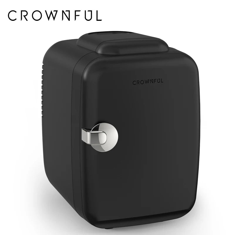Crownful Heated Cooling Mini Refrigerator Perfect For Beauty And Skincare